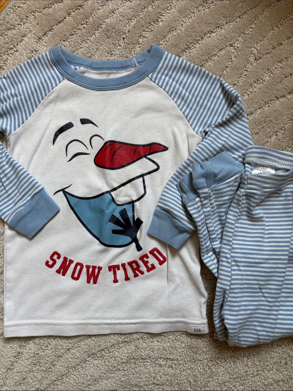 Gap Disney Frozen Olaf Pajamas